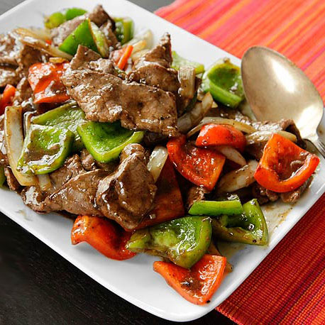 Beef with Green Pepper and Black Bean Sauce