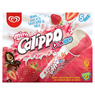 Calippo Combo Mini Strawberry & Vanilla Ice Lolly