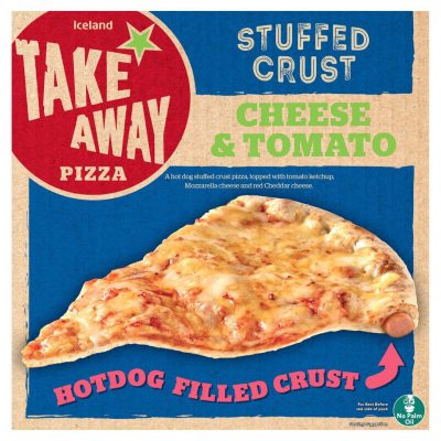 Iceland Takeaway Hot Dog Stuffed Crust Cheese & Tomato Pizza