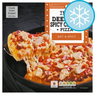 Tesco Deep Pan Spicy Chicken Pizza