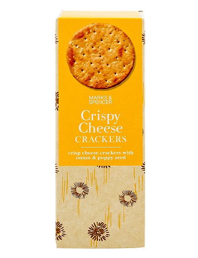Crispy Cheese Cracker with Onion & Poppy Seed