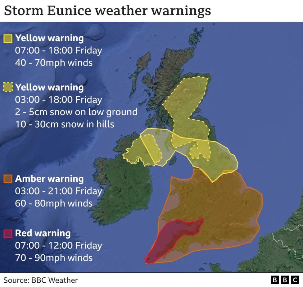 Ӣ30ǿStorm Euniceٸߴ100Ӣ/ʱ