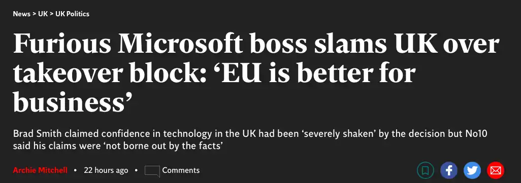 伦敦月租金创历史新高！全英铁路再宣布新罢工！微软与英国关系破裂？