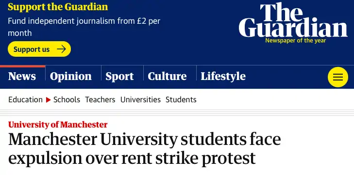 曼大学生因房租抗议被开除？英国两地无条件发钱：每月£1,600！“草莓月”点亮英国上空！