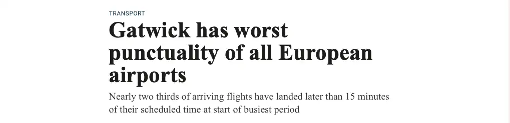 英国机场全欧洲最烂？Gatwick喜提欧洲倒数第一！Barbie伦敦首映、全城粉出天际！禽流感人传人风险在不断增加！