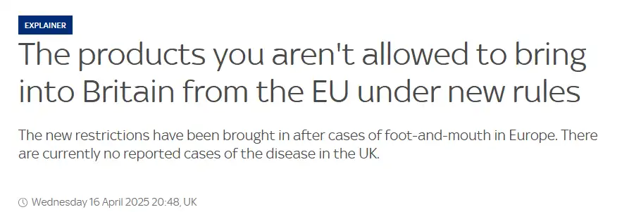 英国入境新规:这些食物别带!美国留学生签证扫射式大清洗