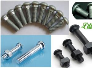 OVAL NECK TRACK BOLT,GUARDRAIL BOLT